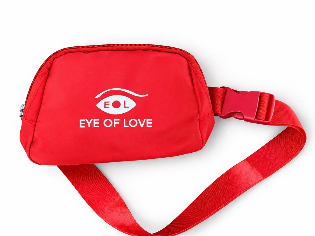 Eye of Love Red Fanny Pack
