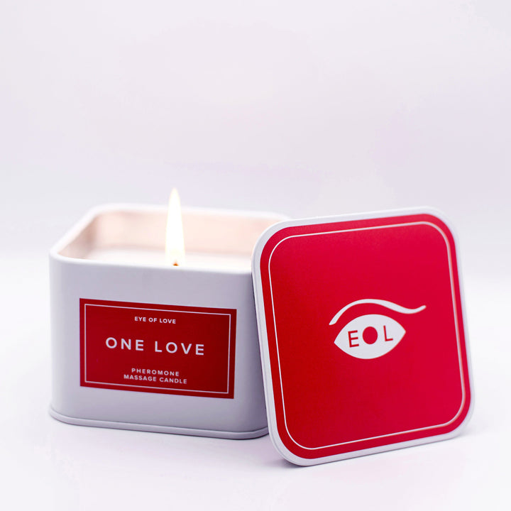 One Love Pheromones Massage Candle