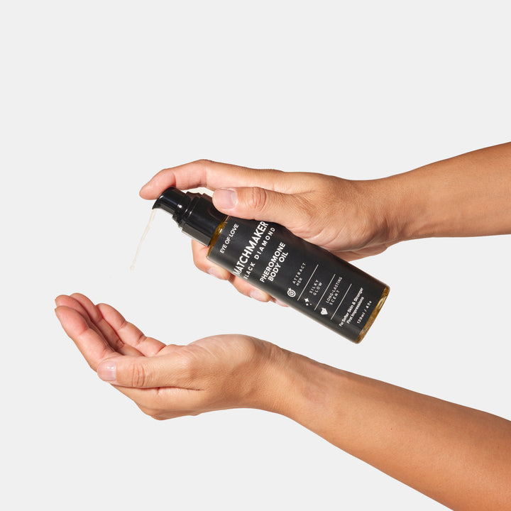 Matchmaker Black Diamond Pheromone Body Oil - attract her