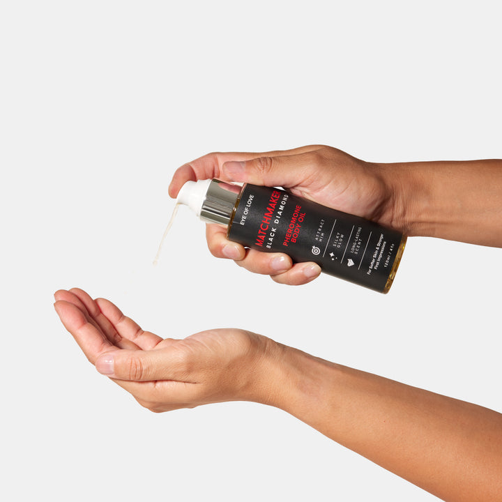 Matchmaker Black Diamond Pheromone Body Oil - attract him