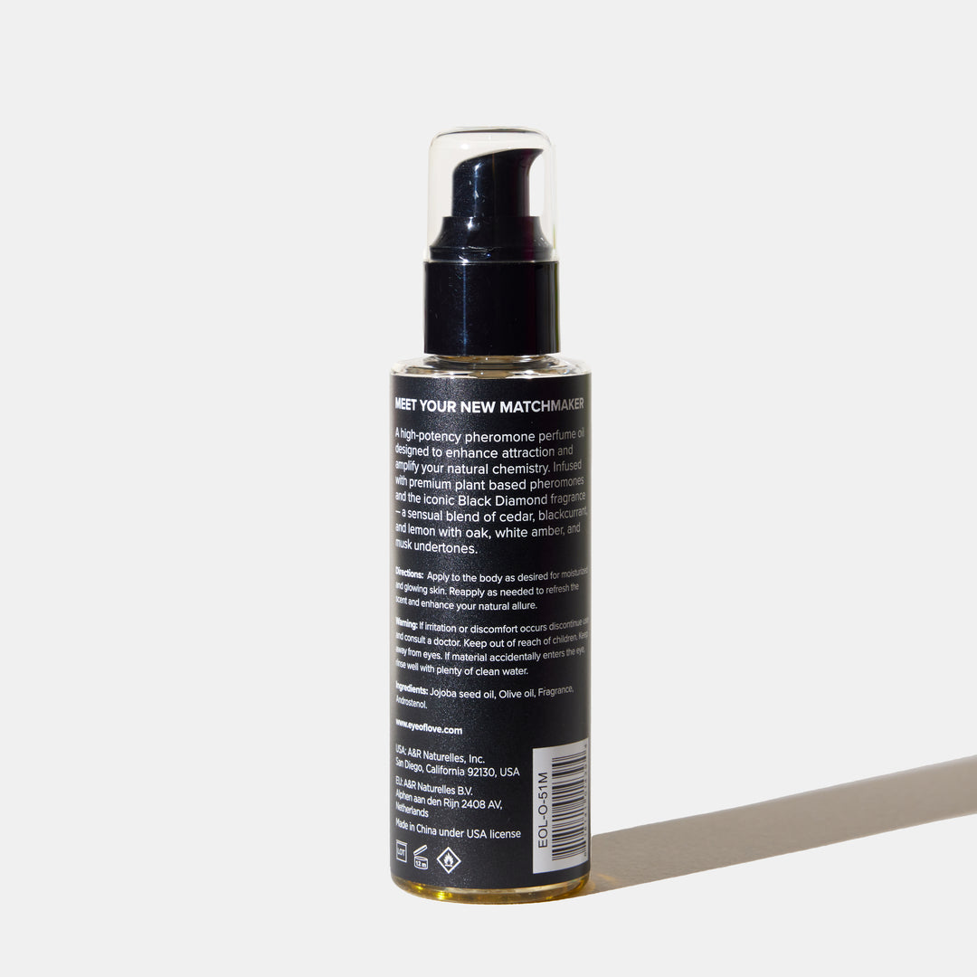 Matchmaker Black Diamond Pheromone Body Oil - attract her