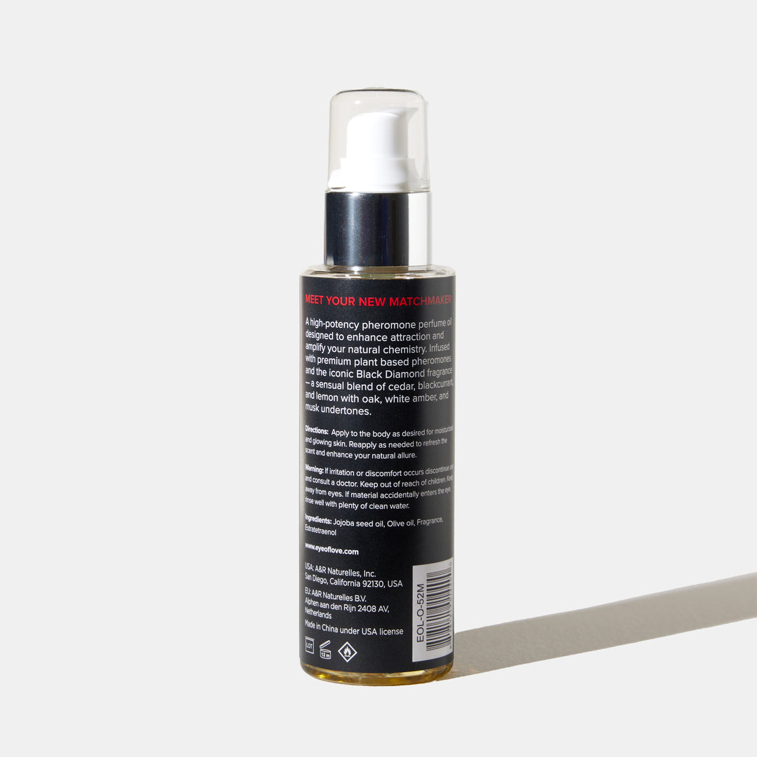 Matchmaker Black Diamond Pheromone Body Oil - attract him