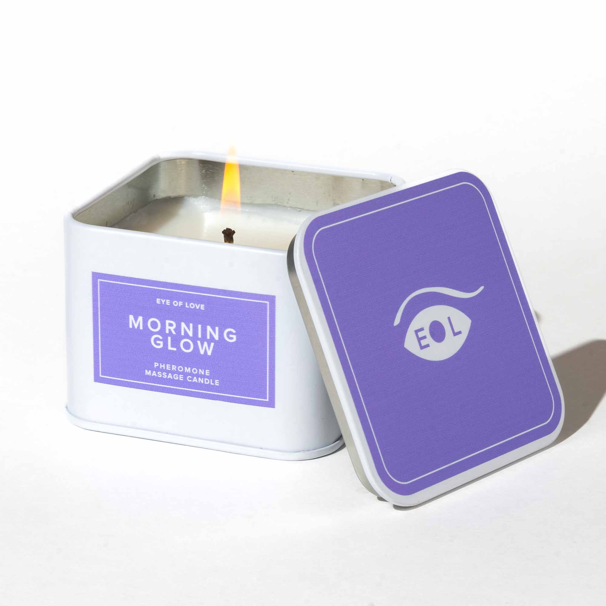 Morning Glow Massage Candle + Free Pheromone Parfum Sample