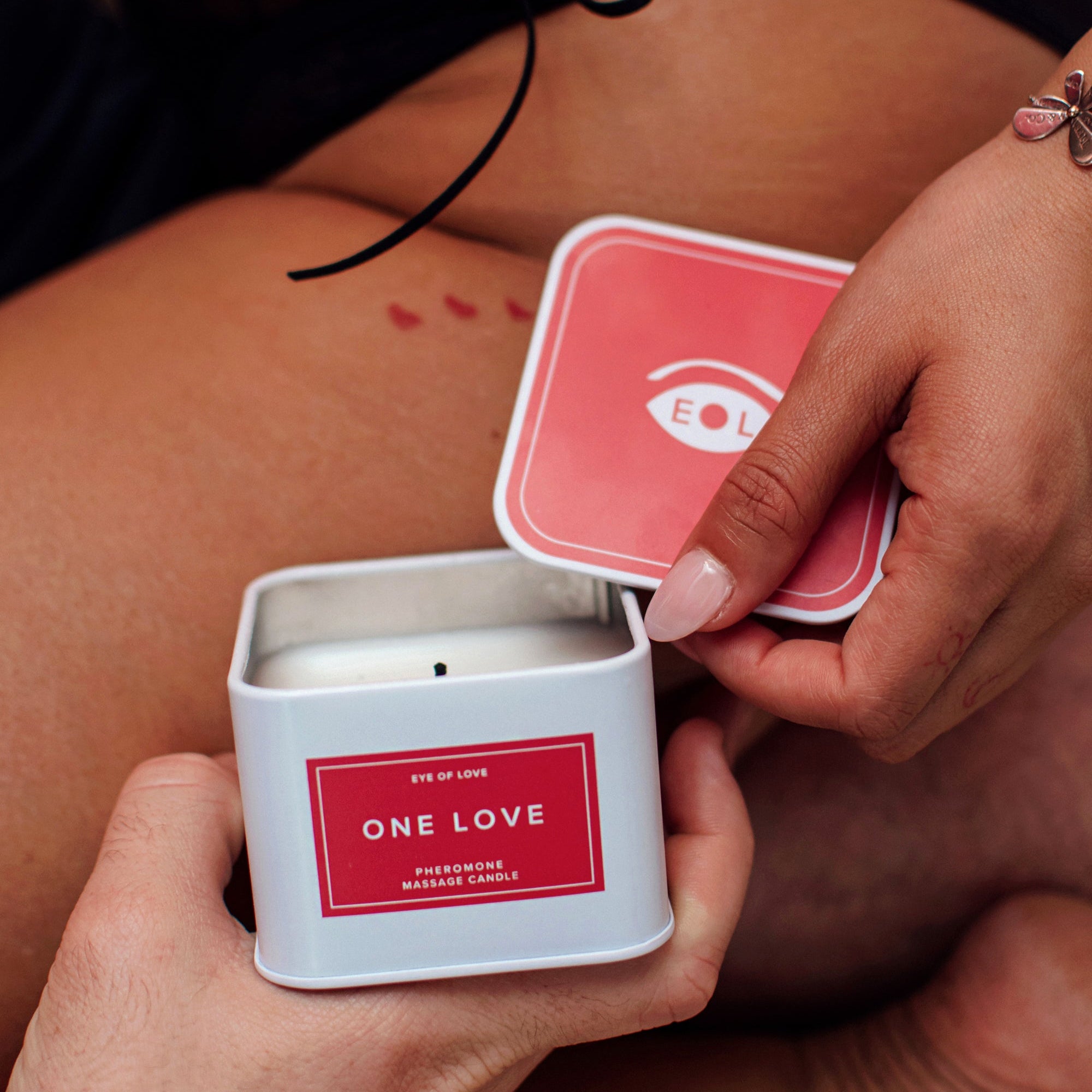 Rose Massage Candle (Female Pheromone Infused - One Love) | Eye of