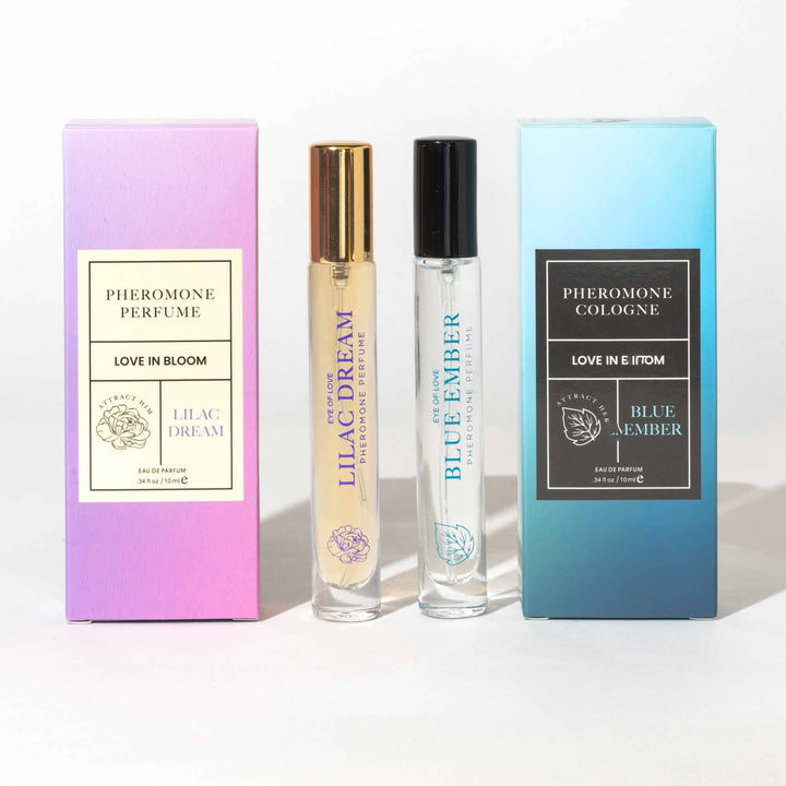 Eye of Love Travel Bundle - Lilac Dream and Blue Ember pheromone scents
