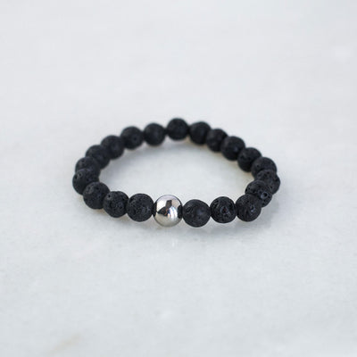 Pheromone Bead Bracelet Lava Rock - Large