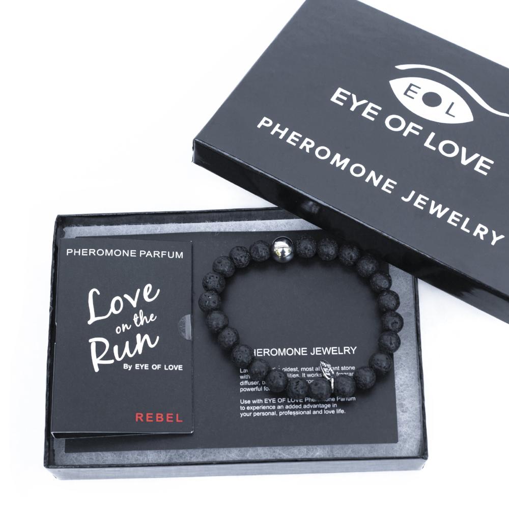 Pheromone Bead Bracelet Lava Rock - Large